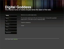 Tablet Screenshot of digital-goddess.com